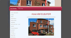 Desktop Screenshot of hotel-am-elbufer.de