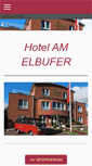 Mobile Screenshot of hotel-am-elbufer.de